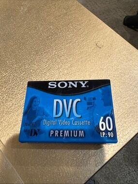 Sony Premium Mini DV Cassette in Blue and Black